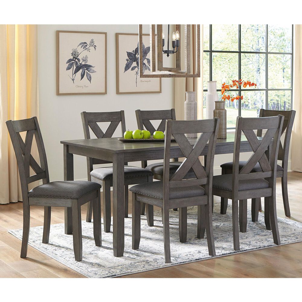 Signature Design by Ashley Caitbrook 7Piece Dining Set in Antique Gray
