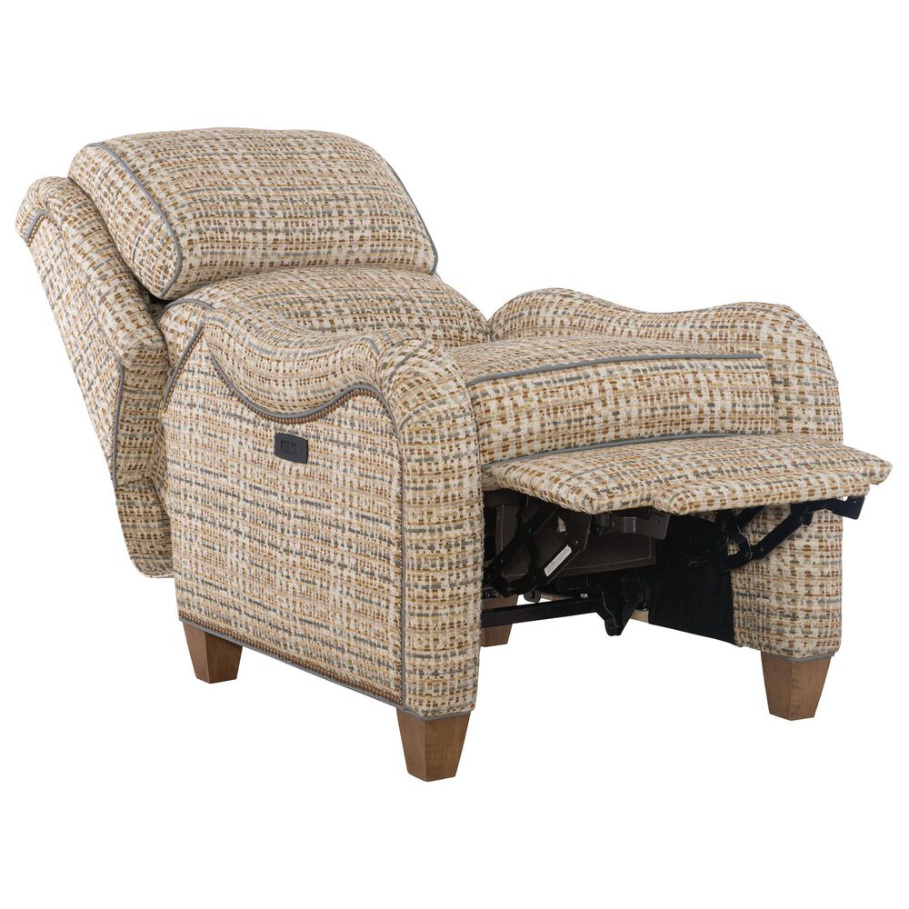 Bradington-Young Kashton 3-Way Double Power Lounger Recliner in Straw and Gray, , large