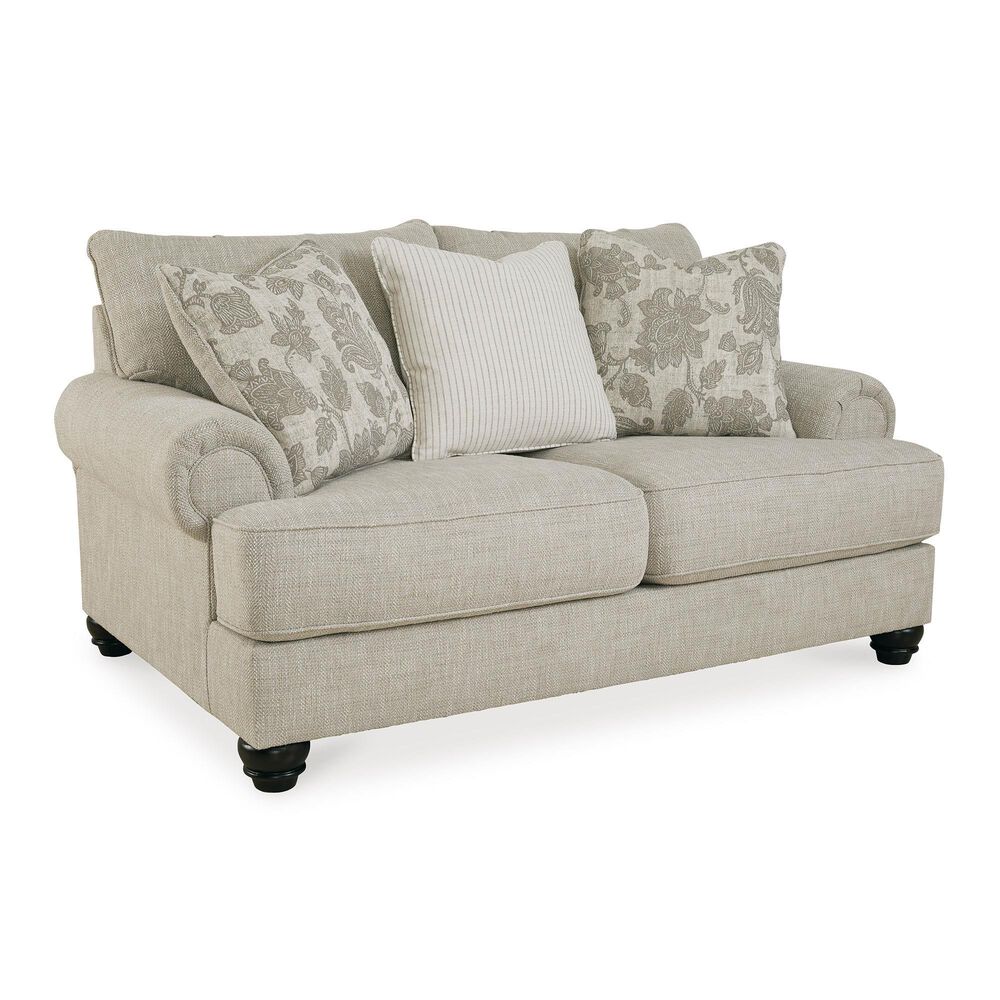 Ashley Asanti Stationary Loveseat in Fog, , large