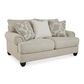 Ashley Asanti Stationary Loveseat in Fog, , large