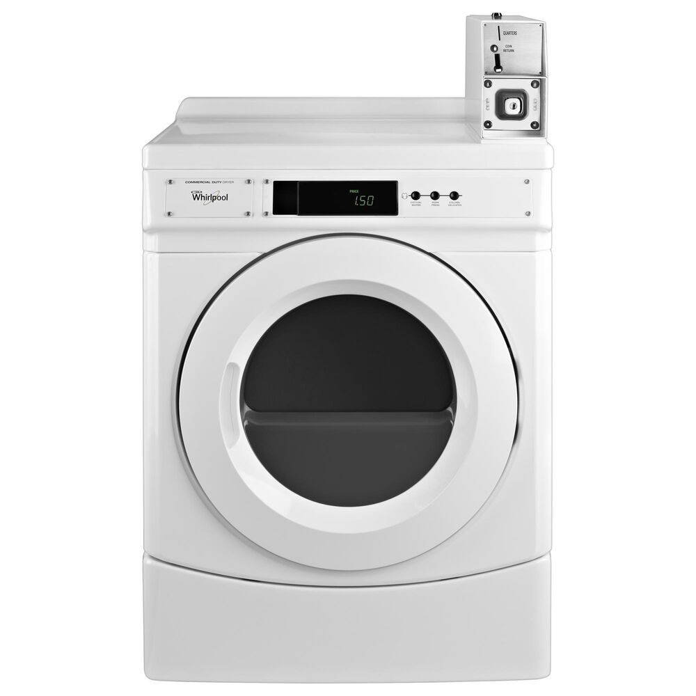 Whirlpool 6.7 Cu. Ft. Commercial Electric Front-Load Dryer in White, , large