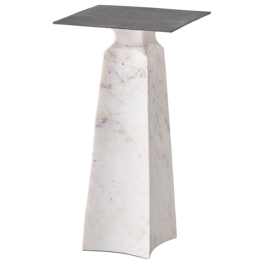 Furniture Worldwide Figuration Side Table in White and Gray, , large