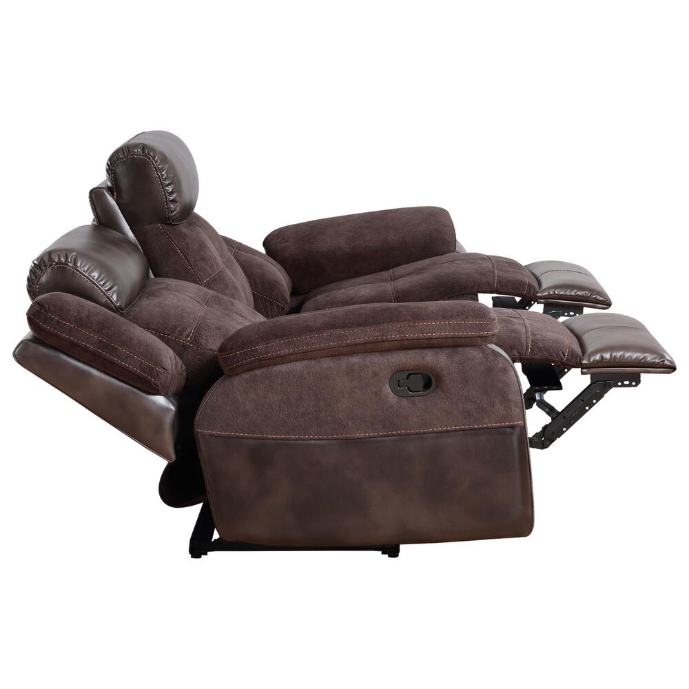 Steve Silver Pueblo Manual Recliner Sofa in Coffee, , large