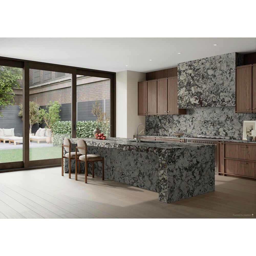 Cambria Luxury Huntley 3cm Quartz Countertop in White and Gray, , large
