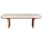 Linden Boulevard Wood Bench in Brown, , large