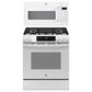 GE Appliances 2-Piece Kitchen Packages with 30" Slide-In Gas Range and 1.9 Cu. Ft. Over-the-Range Microwave Oven in White, , large
