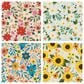 Carson Gifts Flower Square House Coasters in Multicolor (Set of 4), , large