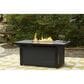Ashley Beachcroft Rectangular Fire Pit Table in Black and Light Gray, , large