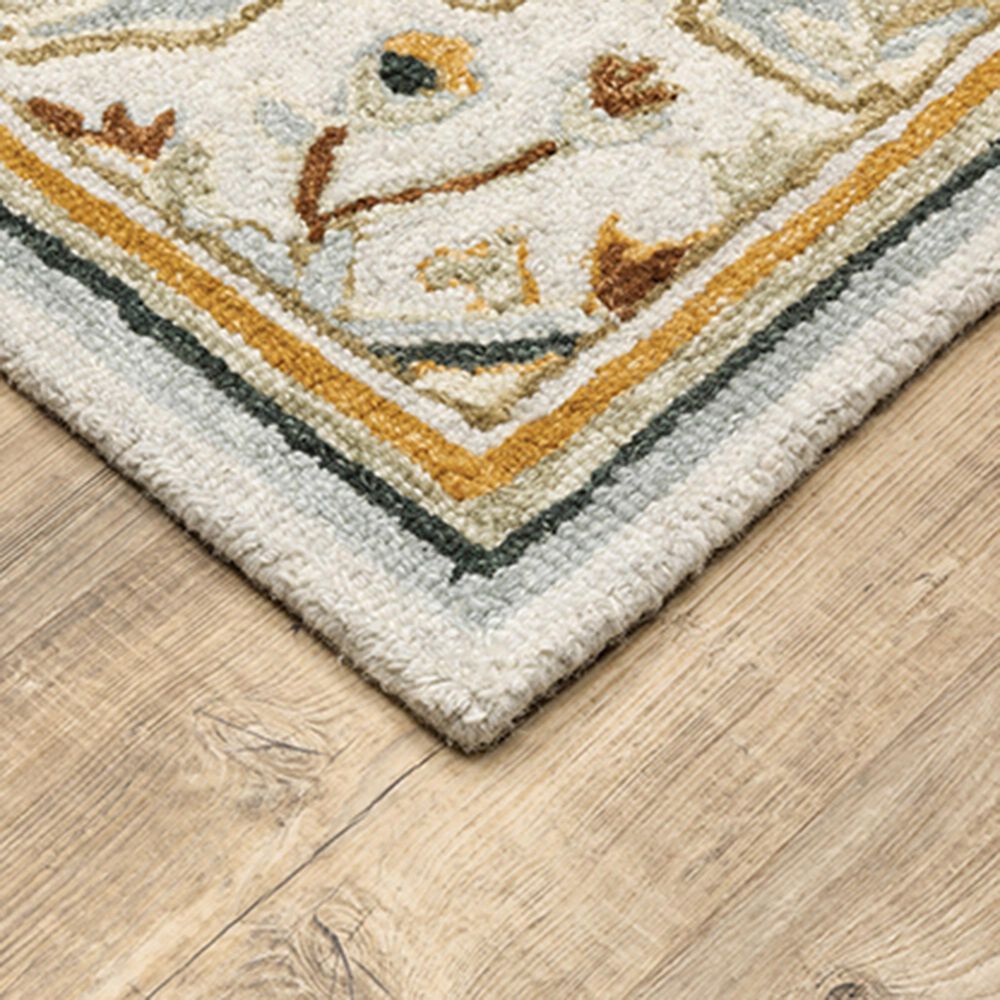 Oriental Weavers Alfresco Medallion 28407 10&#39; x 13&#39; Ivory Area Rug, , large