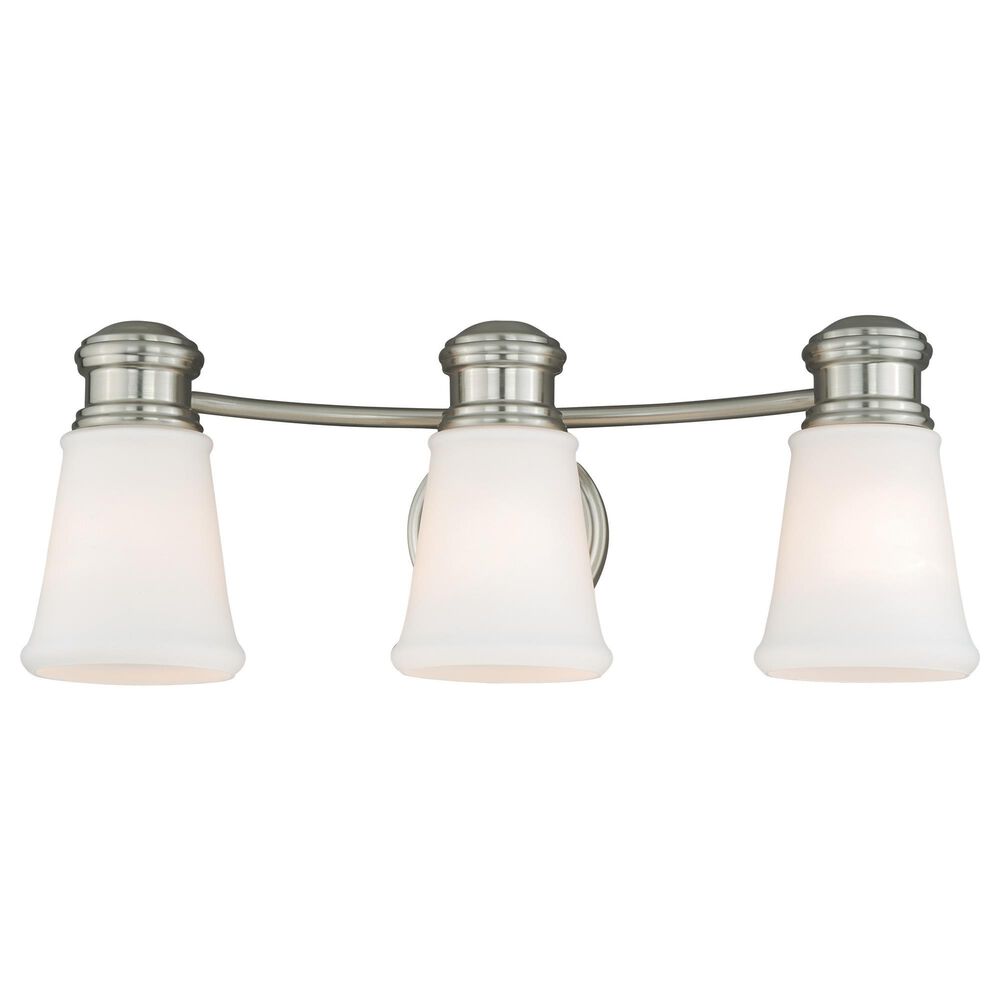 Vaxcel Malie 3-Light Bathroom Vanity in Satin Nickel, , large