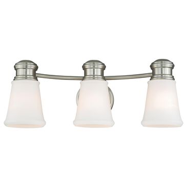 Vaxcel Malie 3-Light Bathroom Vanity in Satin Nickel, , large