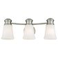 Vaxcel Malie 3-Light Bathroom Vanity in Satin Nickel, , large