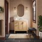 Kohler Hadron 36" Single Bathroom Vanity in Light Oak with 3 cm Bianco Bella Quartz Top and Oval Sink, , large