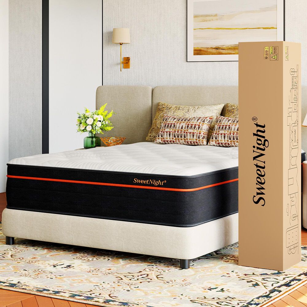 SweetNight Twilighty 14" Medium Queen Mattress in a Box, , large