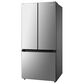 Midea 4-Piece Kitchen Package with 18.4 Cu. Ft. French Door Refrigerator and 6.3 Cu. Ft. 4-Element Freestanding Electric Range in Stainless Steel, , large