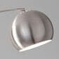 Adesso Astoria Arc Lamp in Brushed Steel and White Marble, , large