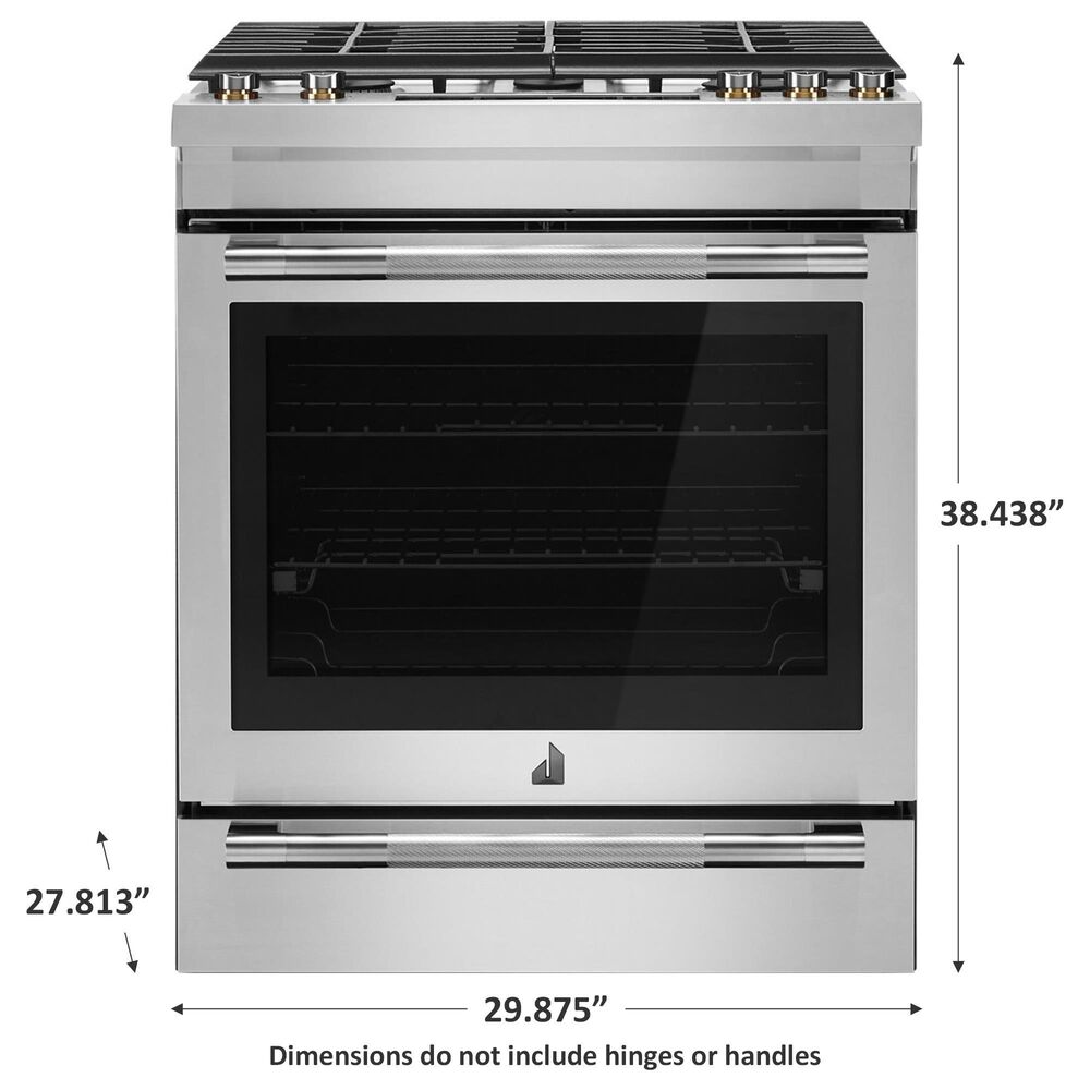 JennAir 6.8 Cu. Ft. Slide-In Dual Fuel Range in Stainless Steel and Black, , large