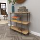 Uma Enterprises Console Table in Beige and Black, , large