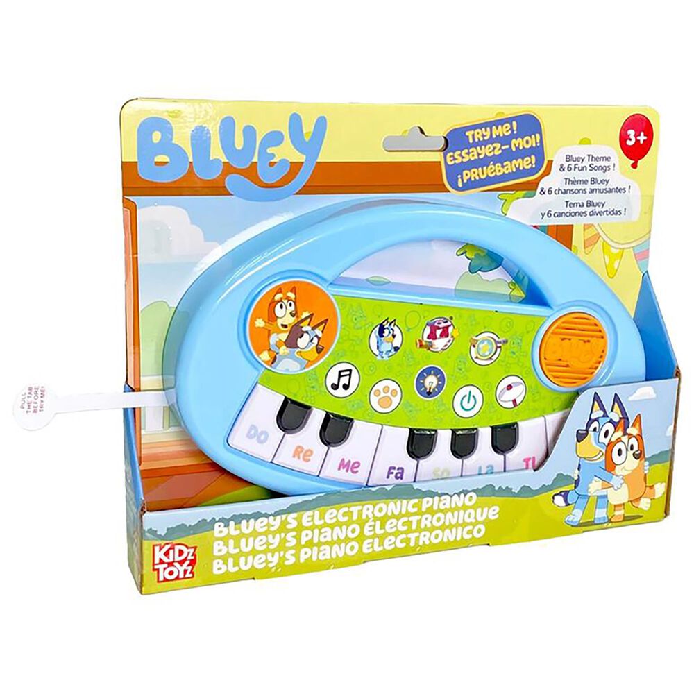 Bluey Music Time Band Electronic Keyboard Musical Instrument in Blue, , large