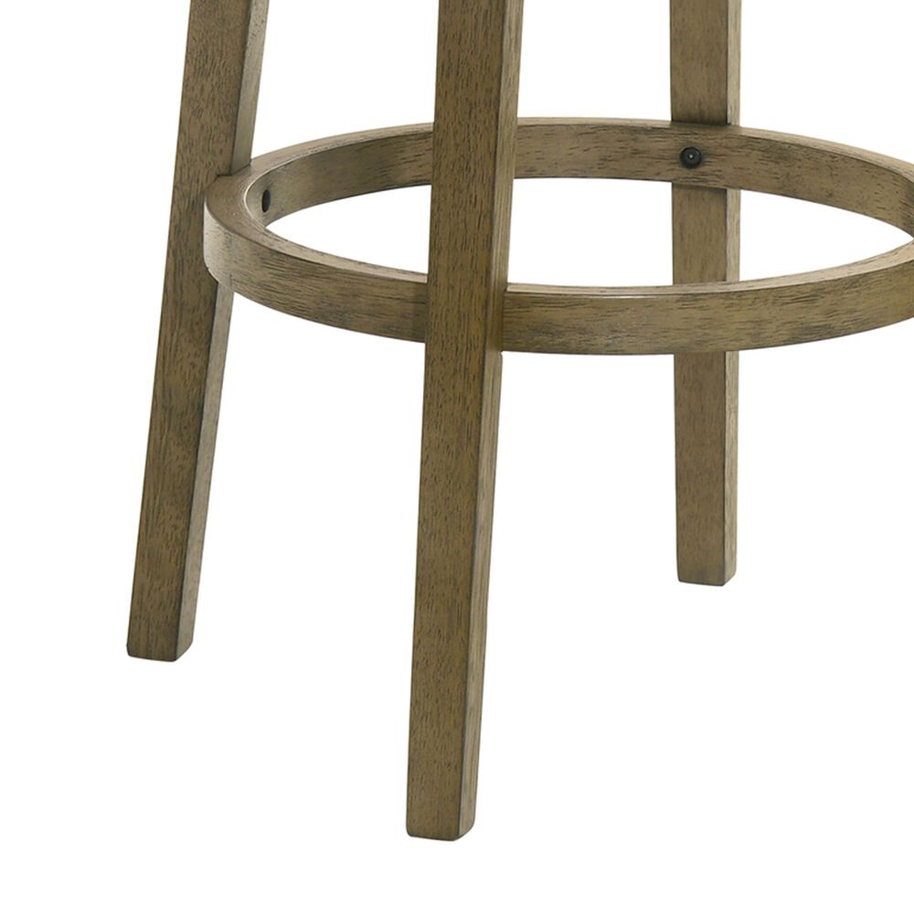 Armen Living Winsley Swivel Bar Height Stool in Putty Brown, , large