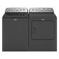 Maytag 4.8 Cu. Ft. Top Load Washer in and 7.0 Cu. Ft. Front Load Electric Dryer with with Steam-Enhanced Cycles in Volcano Black, , large