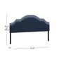 The Monday Company Cynthia Upholstered King Headboard in Navy, , large