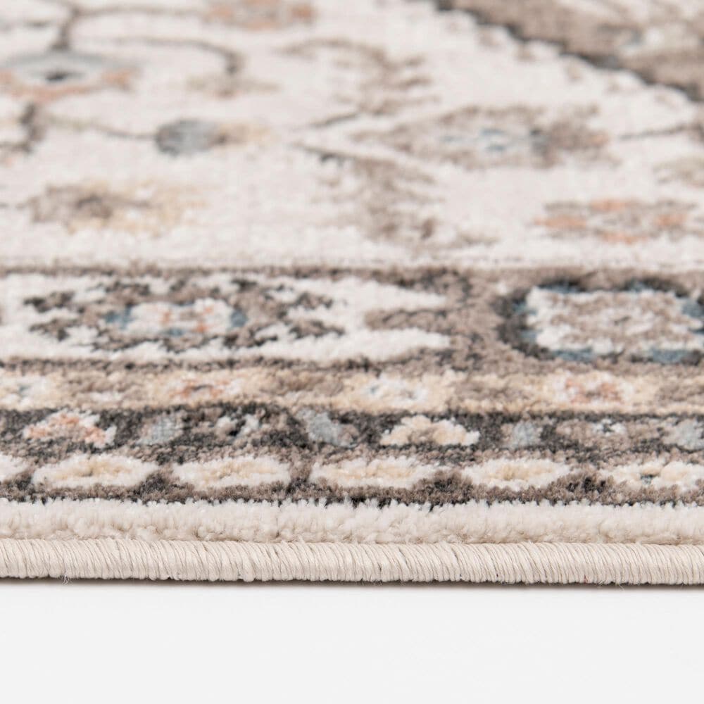 Central Oriental Heirloom Margot Tan and Navajo White 7&#39;10&quot; x 9&#39;10&quot; Area Rug, , large