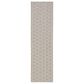 Nourison Twist Reversible 2"2" x 8" Grey Indoor/Outdoor Runner, , large