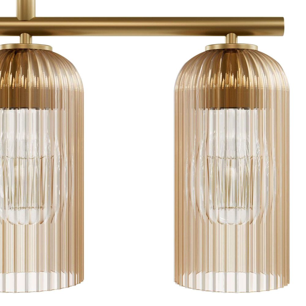 Hunter Beverly Glen Jasmine Roth 5-Light Island Chandelier in Luxe Gold, , large