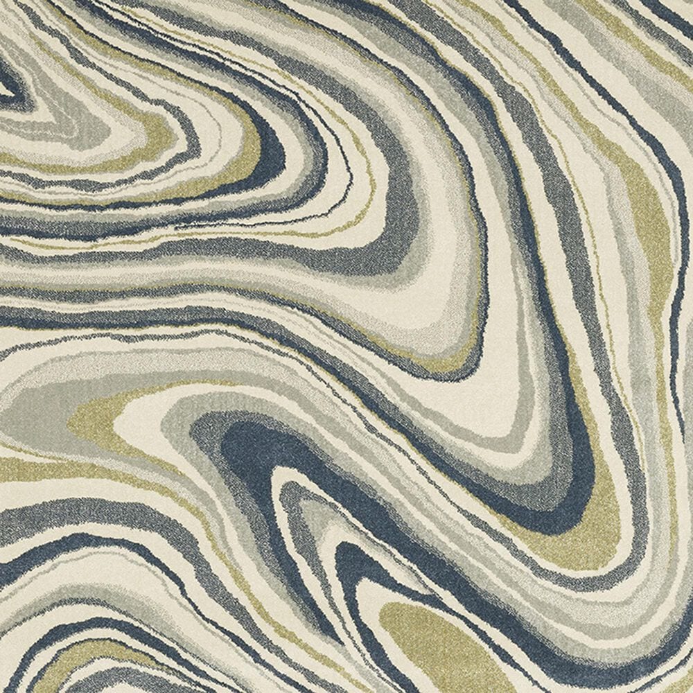 Oriental Weavers Branson 3&#39;3&quot; x 5&#39; Ivory and Blue Area Rug, , large