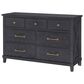 Legacy Classic Flatiron 7-Drawer Dresser in Black, , large