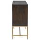 Ashley Elinmore Accent Cabinet in Dark Brown and Gold, , large