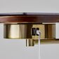 Adesso Wyatt Floor Lamp with Shelf and Wireless Charging in Antique Brass, , large