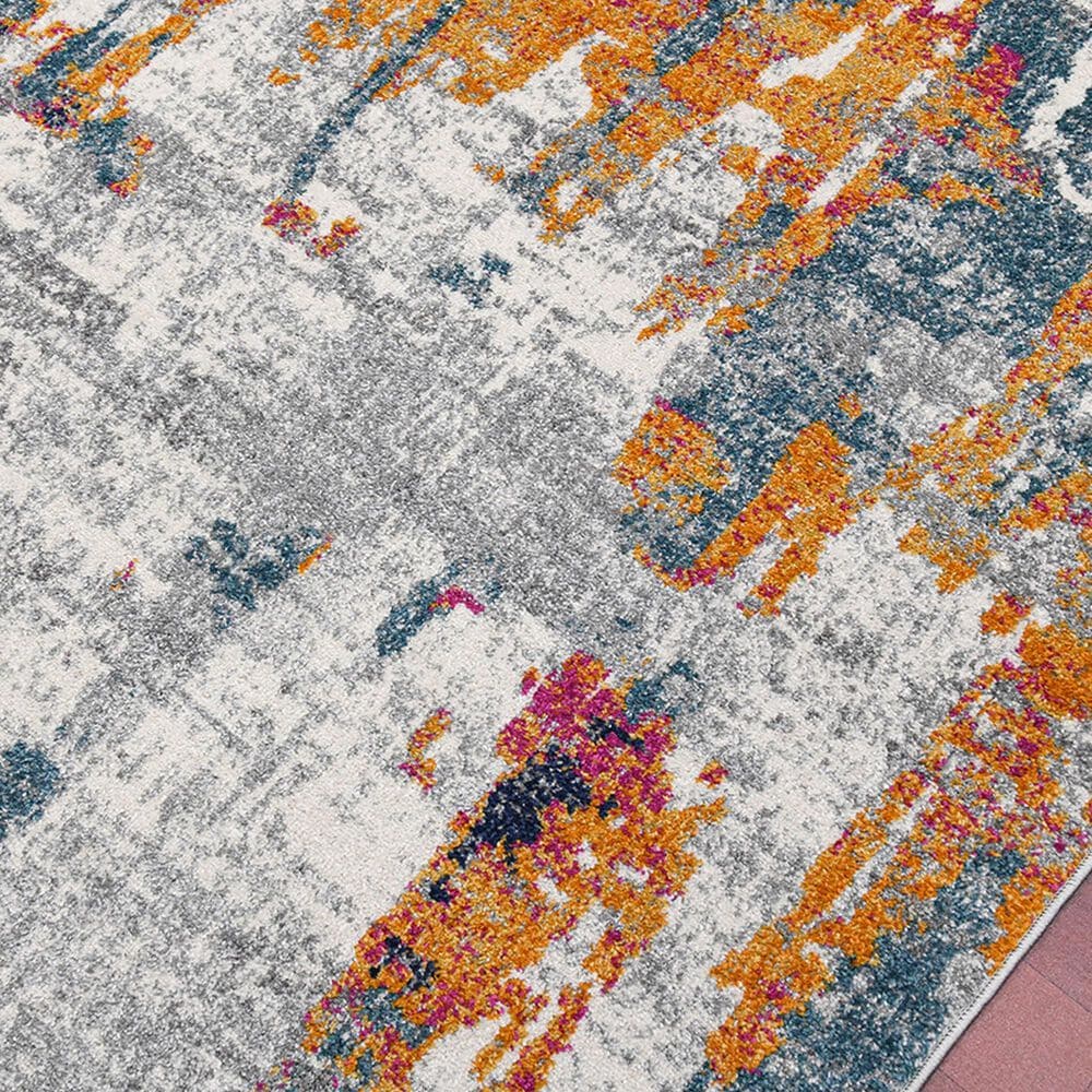Amer Rugs Montana 2&#39;7&quot; x 8&#39; Orange and Blue Runner, , large