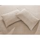 Duke Imports 3-Piece Jacquard Full/Queen Quilt Set in Double Stitched Tan, , large
