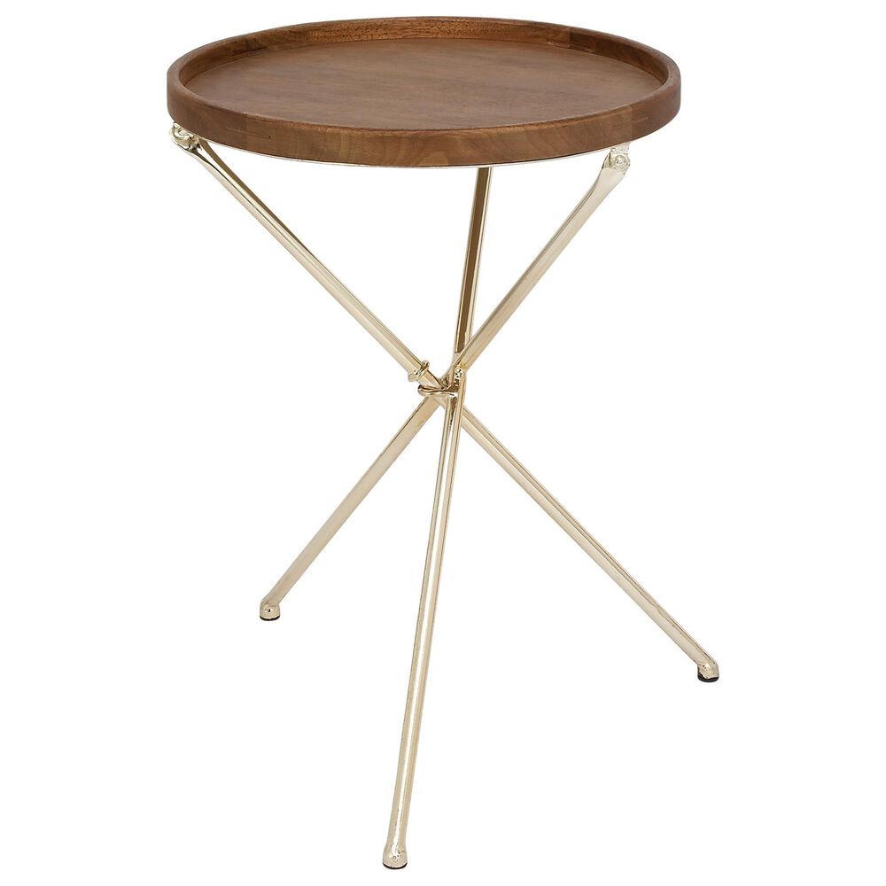 Maple and Jade 25" x 20" Tray Table in Brown, , large