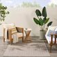 Nourison Horizon HOZ02 Grey 5" x 7" Indoor/Outdoor Area Rug, , large