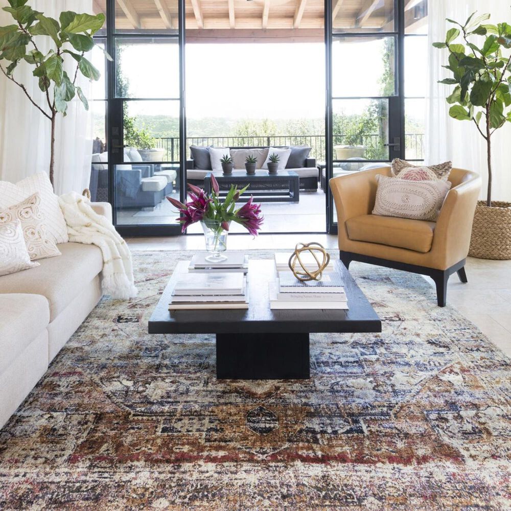 Loloi Anastasia AF-08 12&#39; x 15&#39; Slate / Multi Area Rug, , large