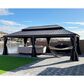 HOMLUX 14" x 24" Hardtop gazebo with double roof in Bronze, , large