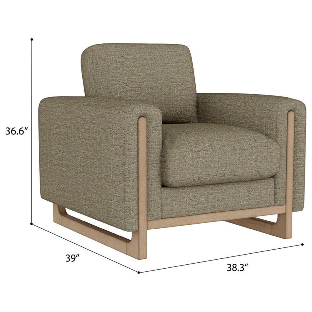 Golden Wave Furniture Sutton Place Arm Chair in Green, , large