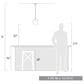 Golden Lighting Dixon Small Pendant with Rod in Matte Black, , large