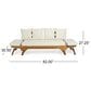 Hearth and Haven Serene Outdoor Full Expandable Sofa Daybed in Beige, , large