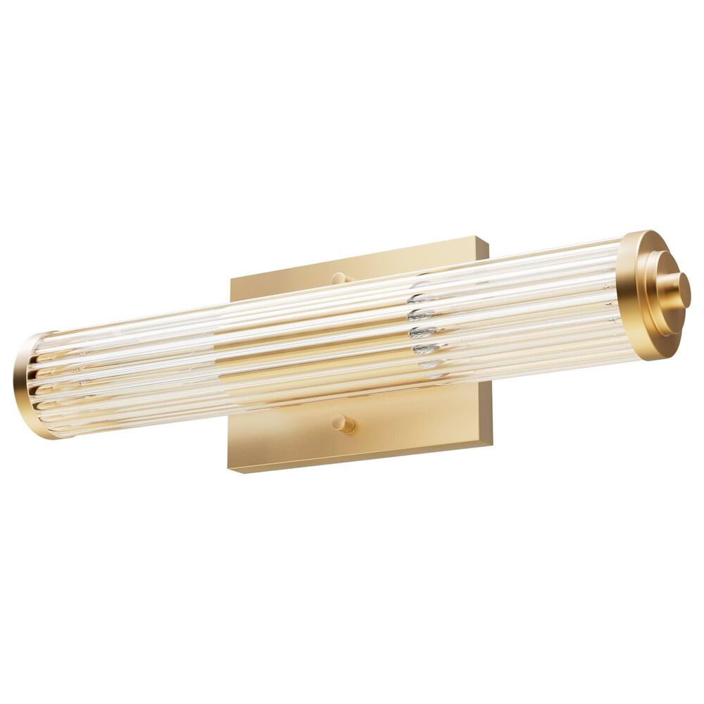 Hunter Holly Grove 18" 2-Light Vanity with Clear Shade in Alturas Gold, , large