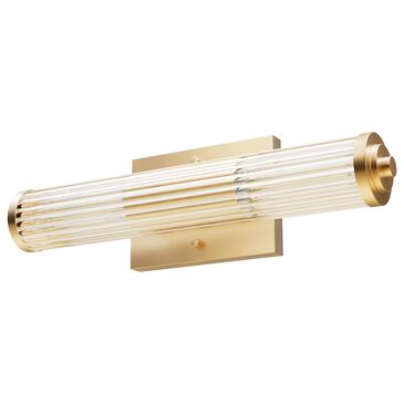 Hunter Holly Grove 18" 2-Light Vanity with Clear Shade in Alturas Gold, , large