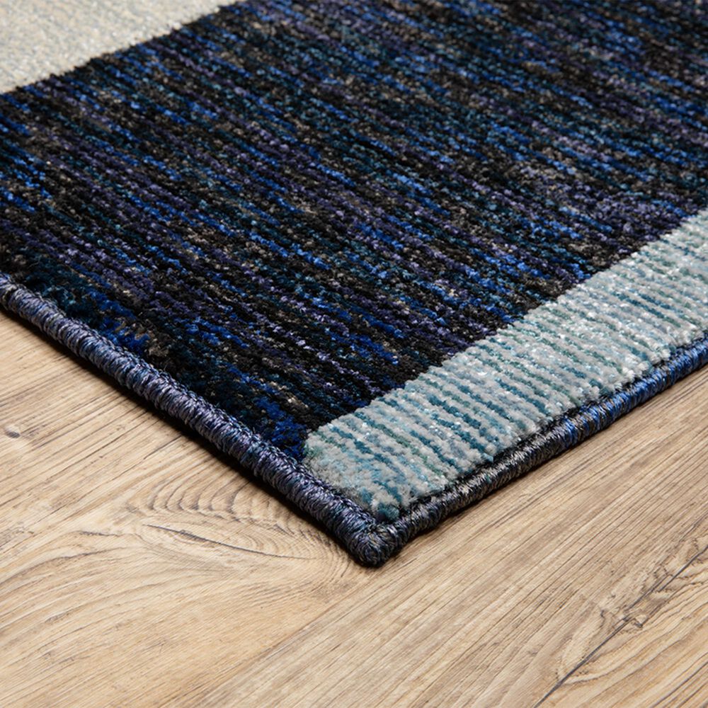 Oriental Weavers Strada 2&#39;3&quot; x 8&#39; Blue Runner, , large
