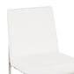 Lumisource Fuji Side Chair with White Velvet Cushion in Brushed Stainless Steel (Set of 2), , large