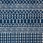 Safavieh Tulum TUL270 3" Square Navy and Ivory Area Rug, , large