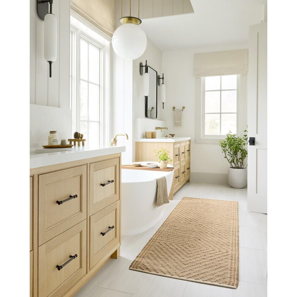 Angela Rose Colton 2&#39;6&quot; x 8&#39; Natural and Ivory Runner, , large