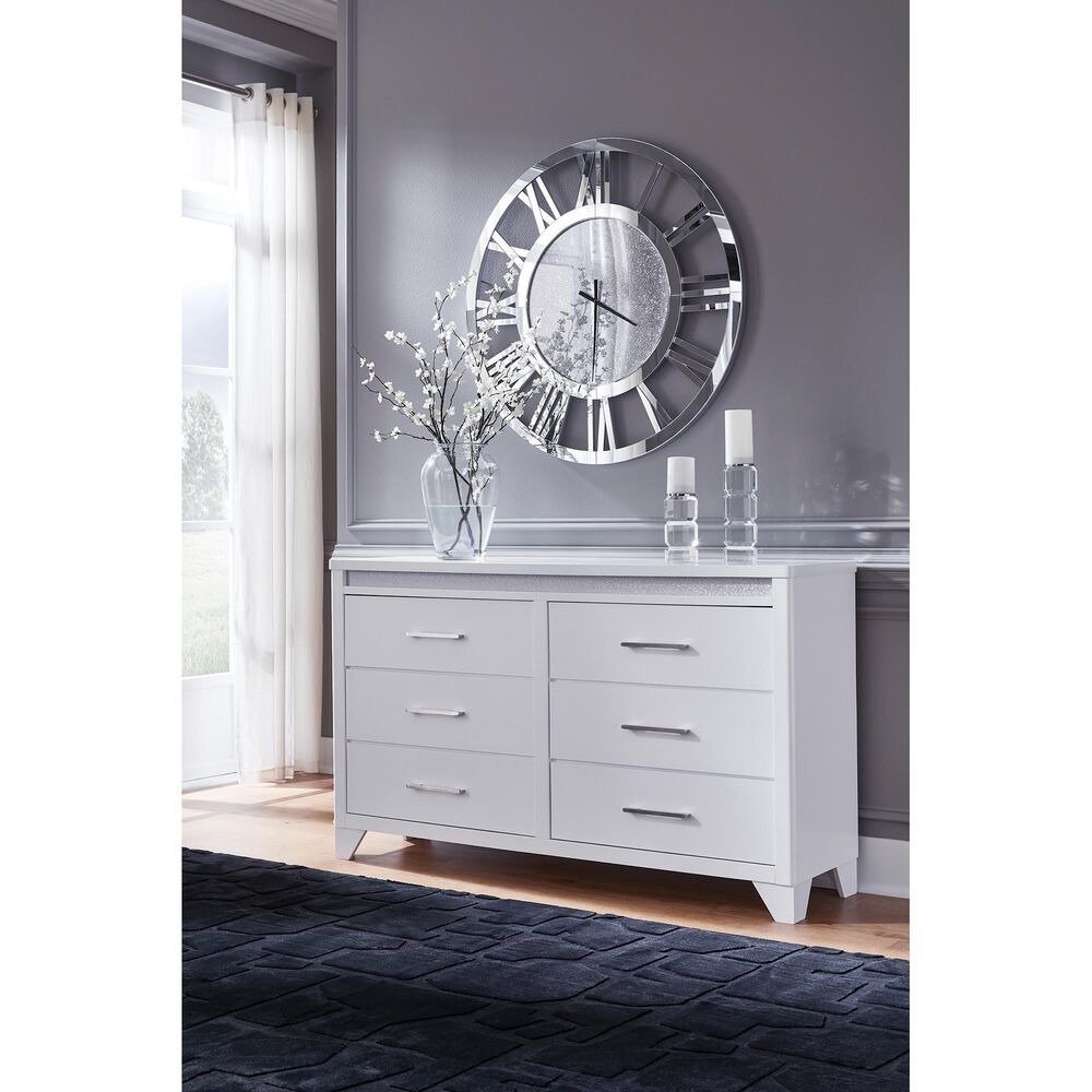 Ashley Jarlee 6-Drawer Dresser Only in White, , large