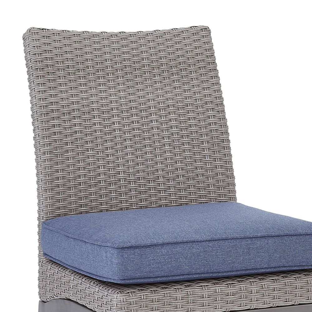 Ashley Half Moon Beach Patio Side Chair with Cushion in Gray (Set of 2), , large